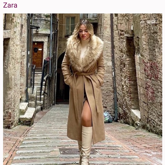 MANTECO ZARA WOOL BLEND COAT PREMIUM QUALITY - Picture 1 of 12